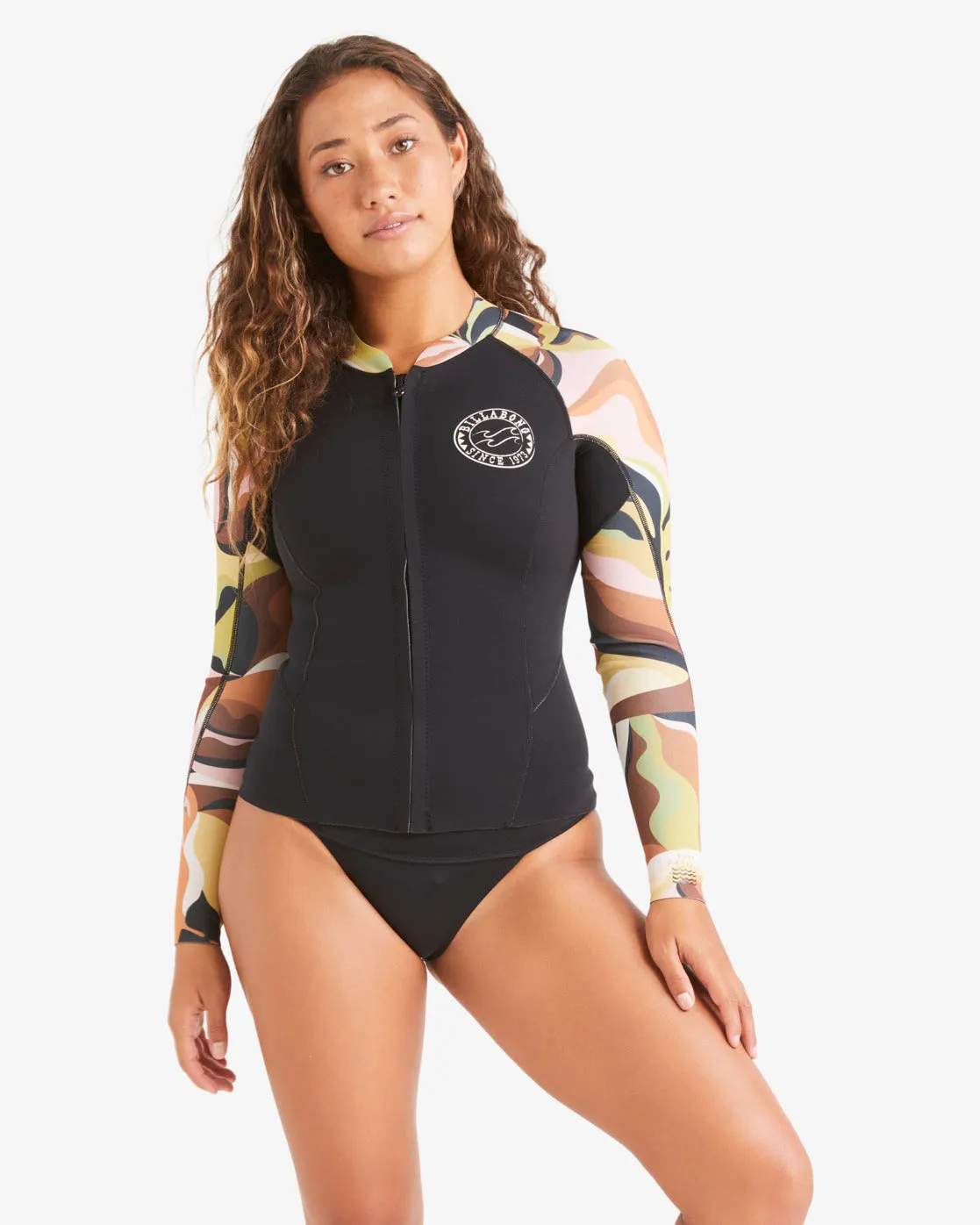 Peeky Jacket Wetsuit Jacket - Hidden Palms Multi