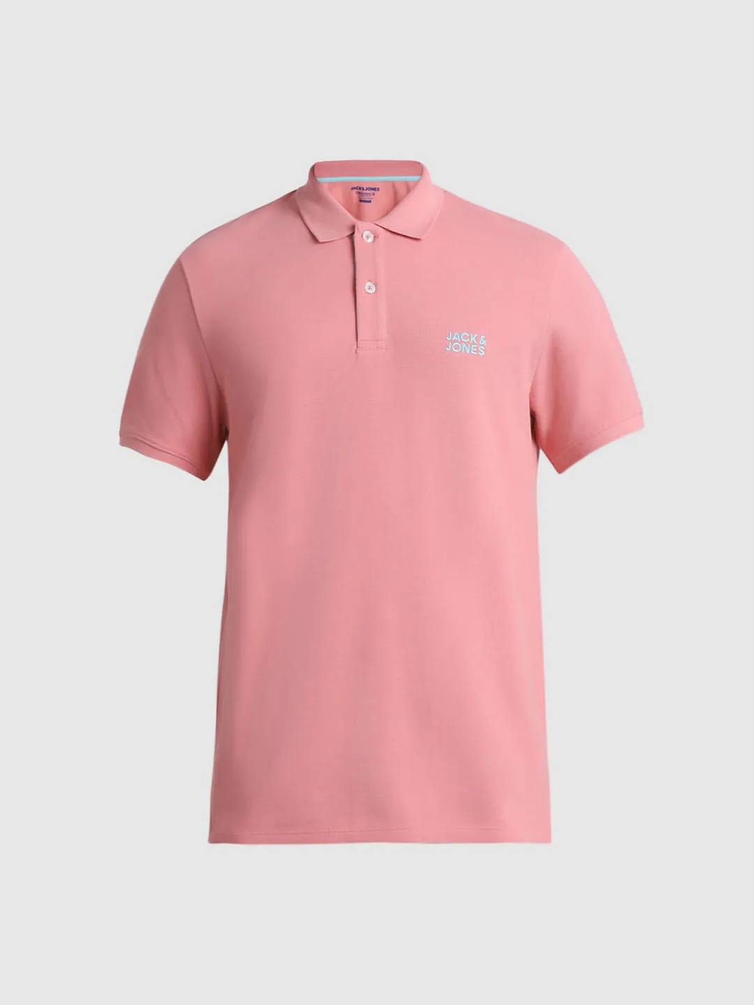 Pink Logo Text Polo T-shirt