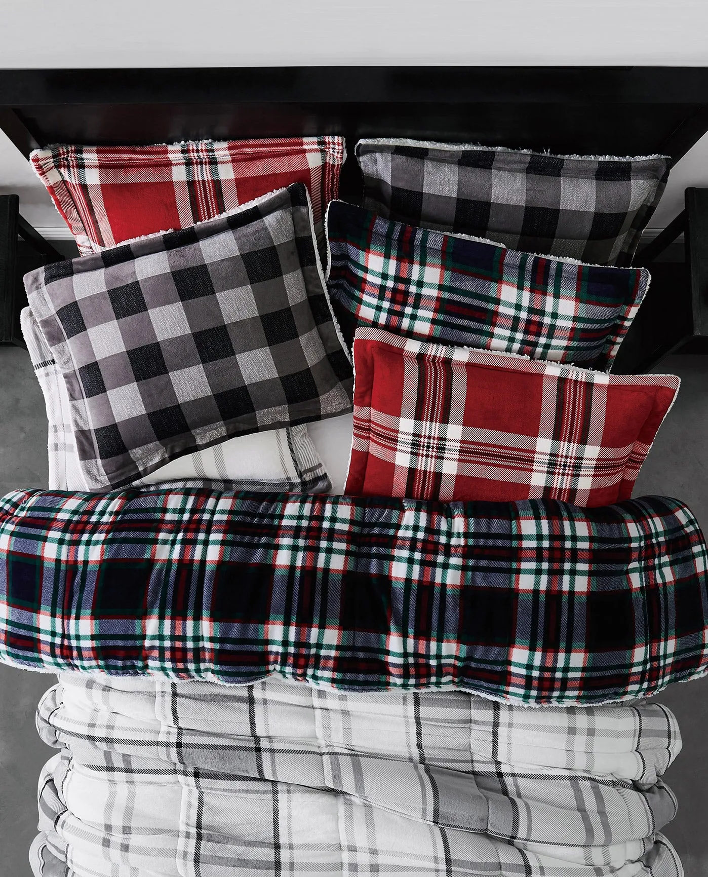 PLAID 3 PIECE FLANNED DUVET COVER SET