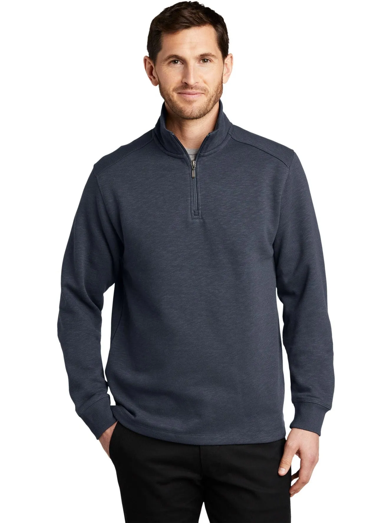 Port Authority Slub Fleece 1/4-Zip Pullover