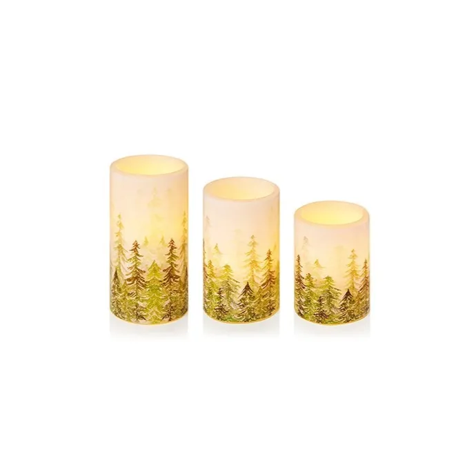 Premier Set of 3 Flickering Candles