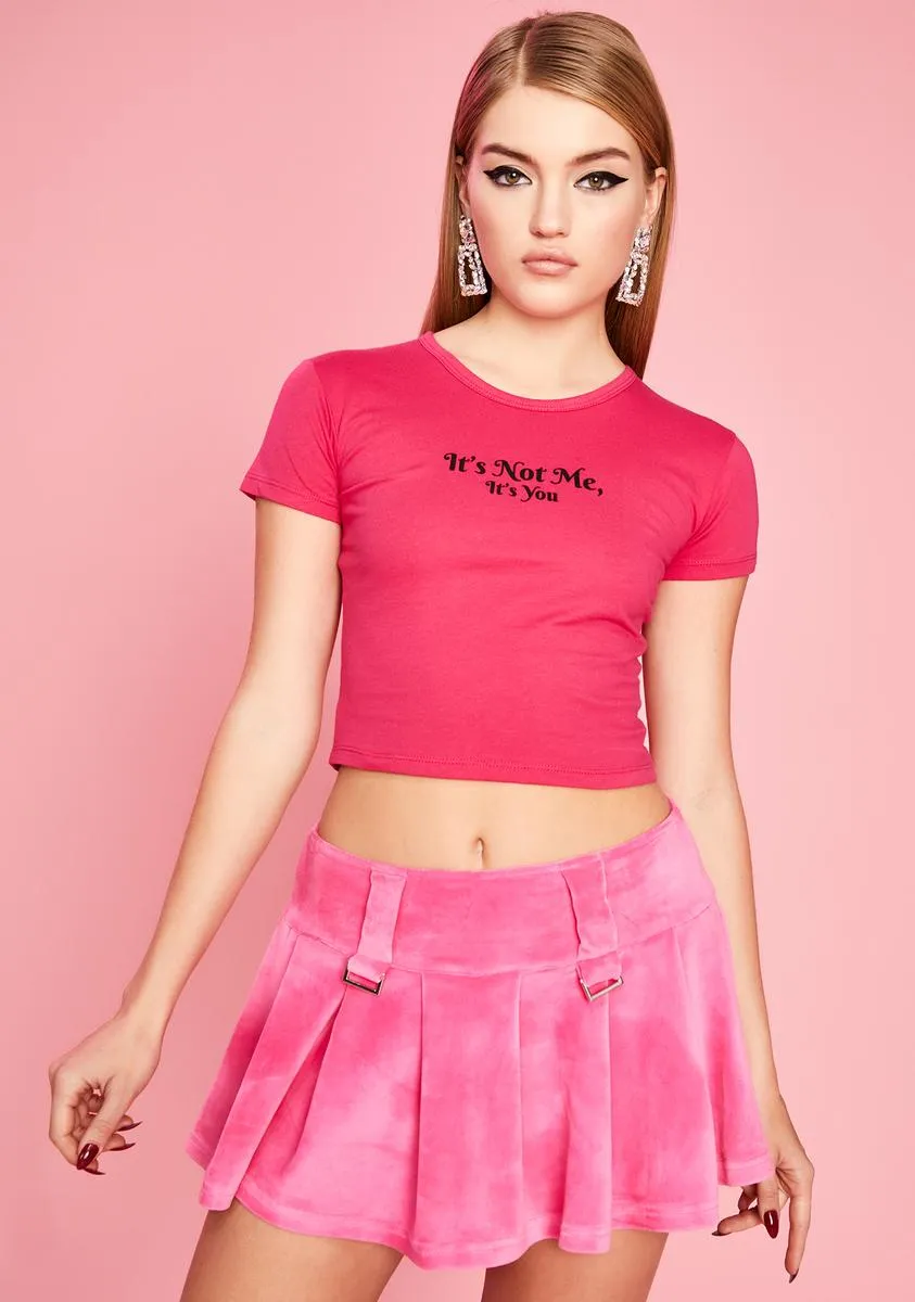 Pretty Elite Cabaret Velour Skirt-