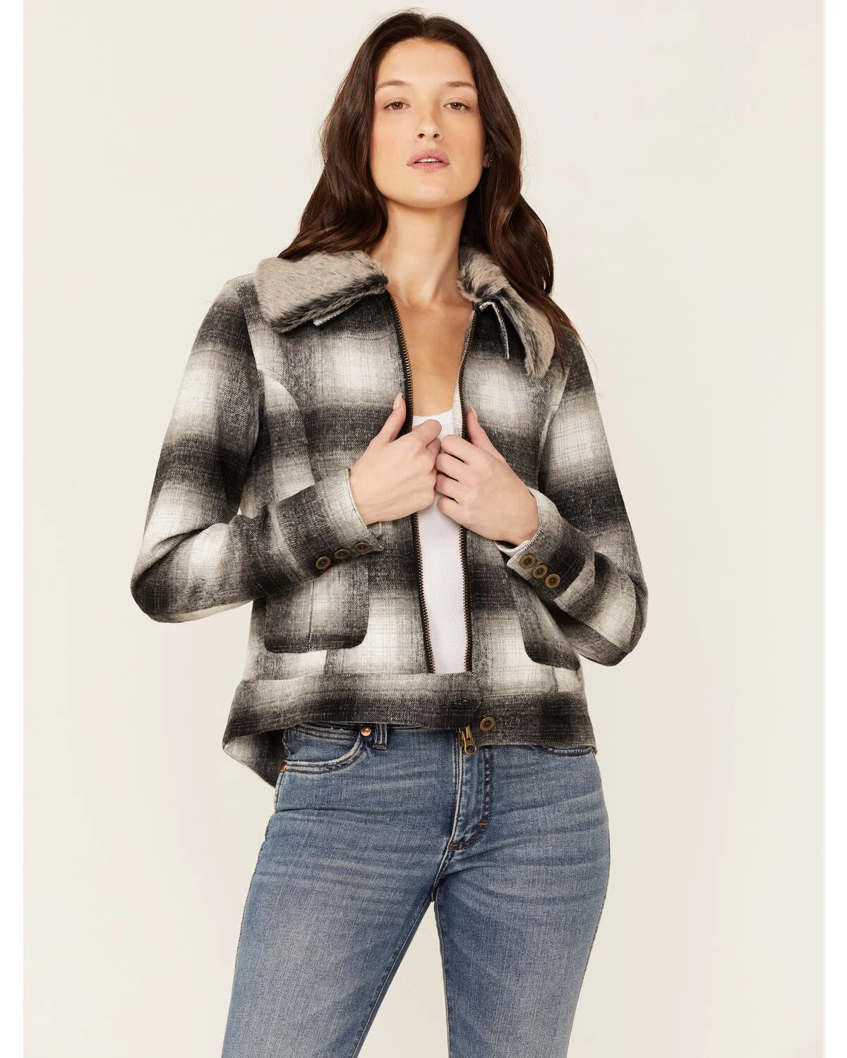 Product Name:  Stetson Women's Ombre Plaid Jacket