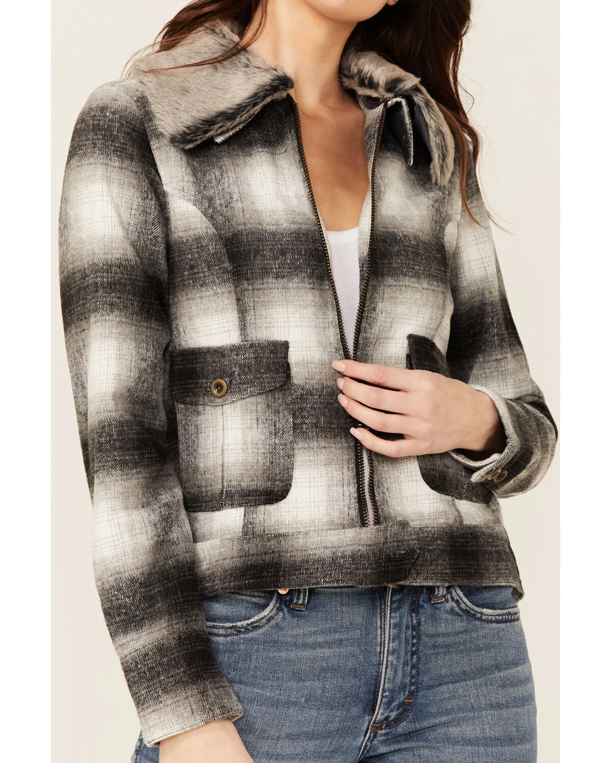 Product Name:  Stetson Women's Ombre Plaid Jacket