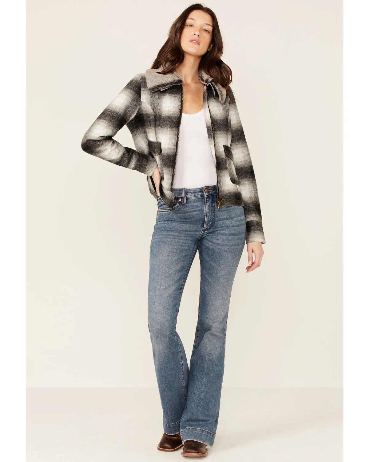 Product Name:  Stetson Women's Ombre Plaid Jacket