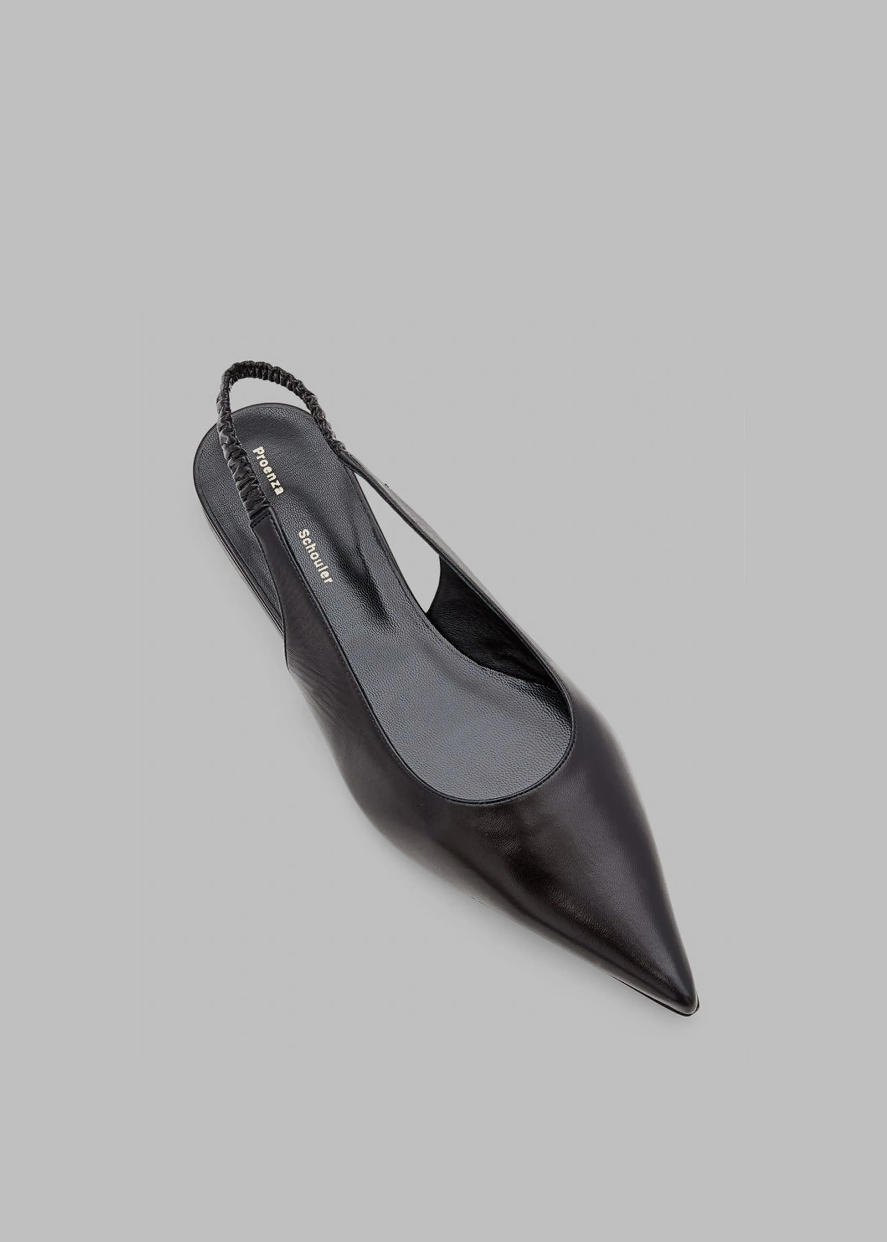 Proenza Schouler Spike Slingback Flats - Black