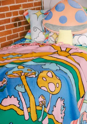 Psychedelic Fantasy Throw Blanket-