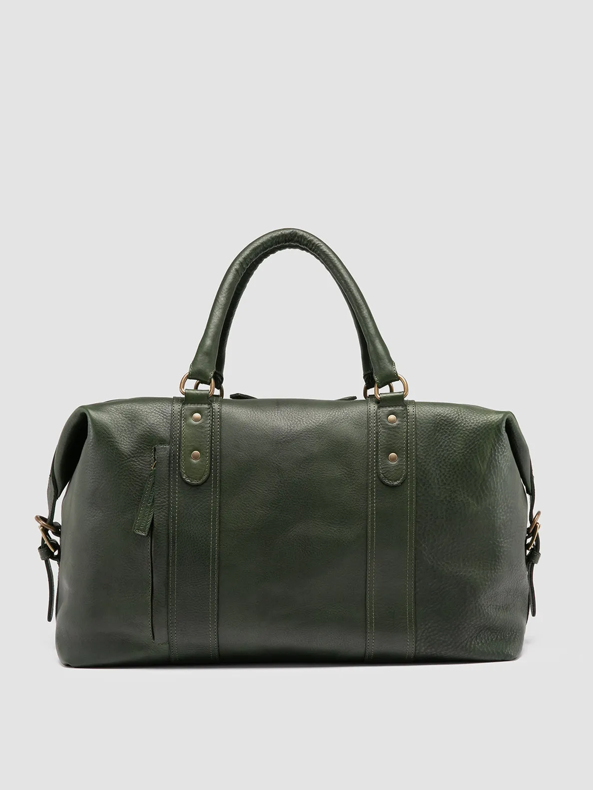 RARE 045 - Green Leather Travel Bag