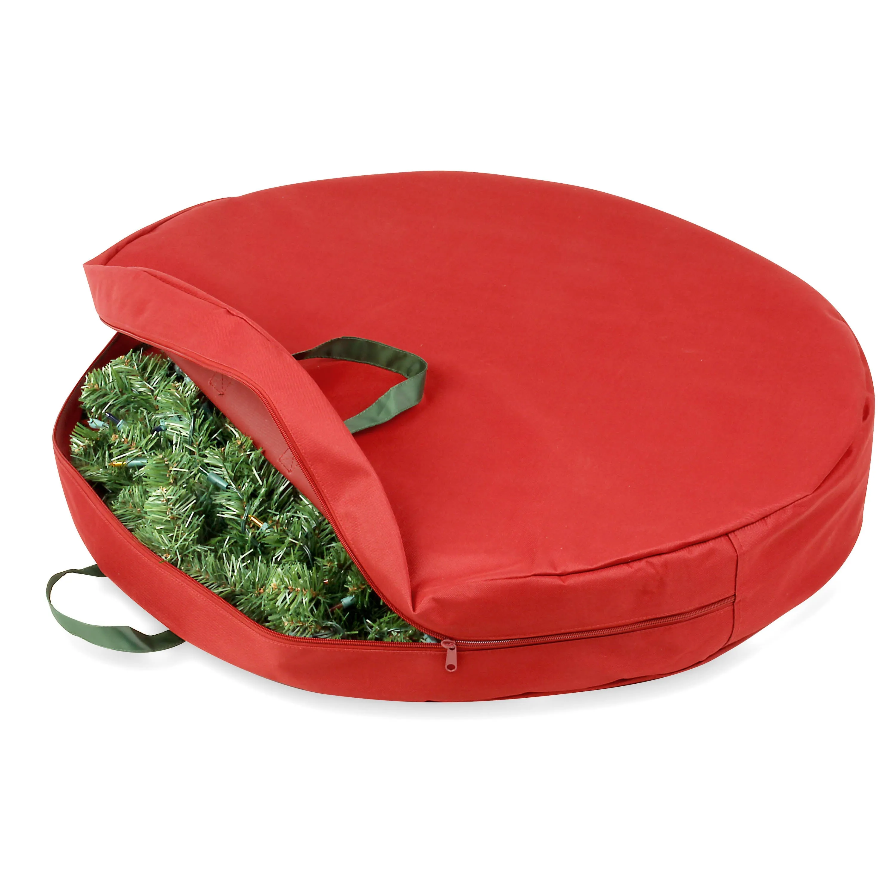 Red 30-Inch Wreath Storage Bag