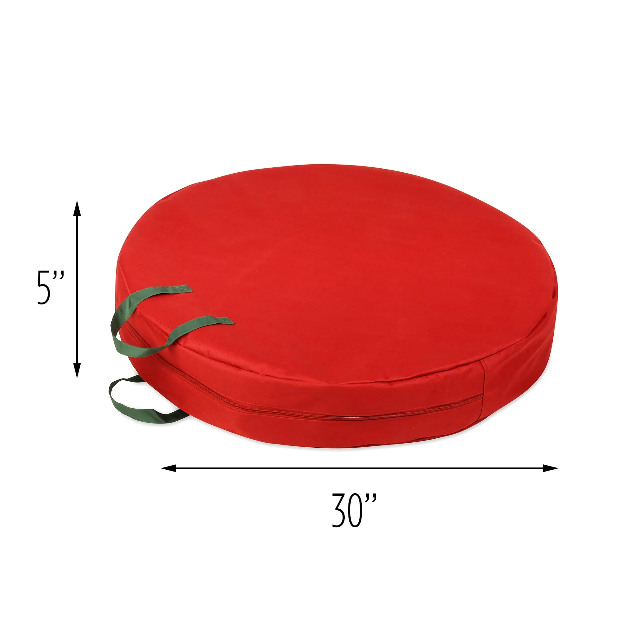 Red 30-Inch Wreath Storage Bag