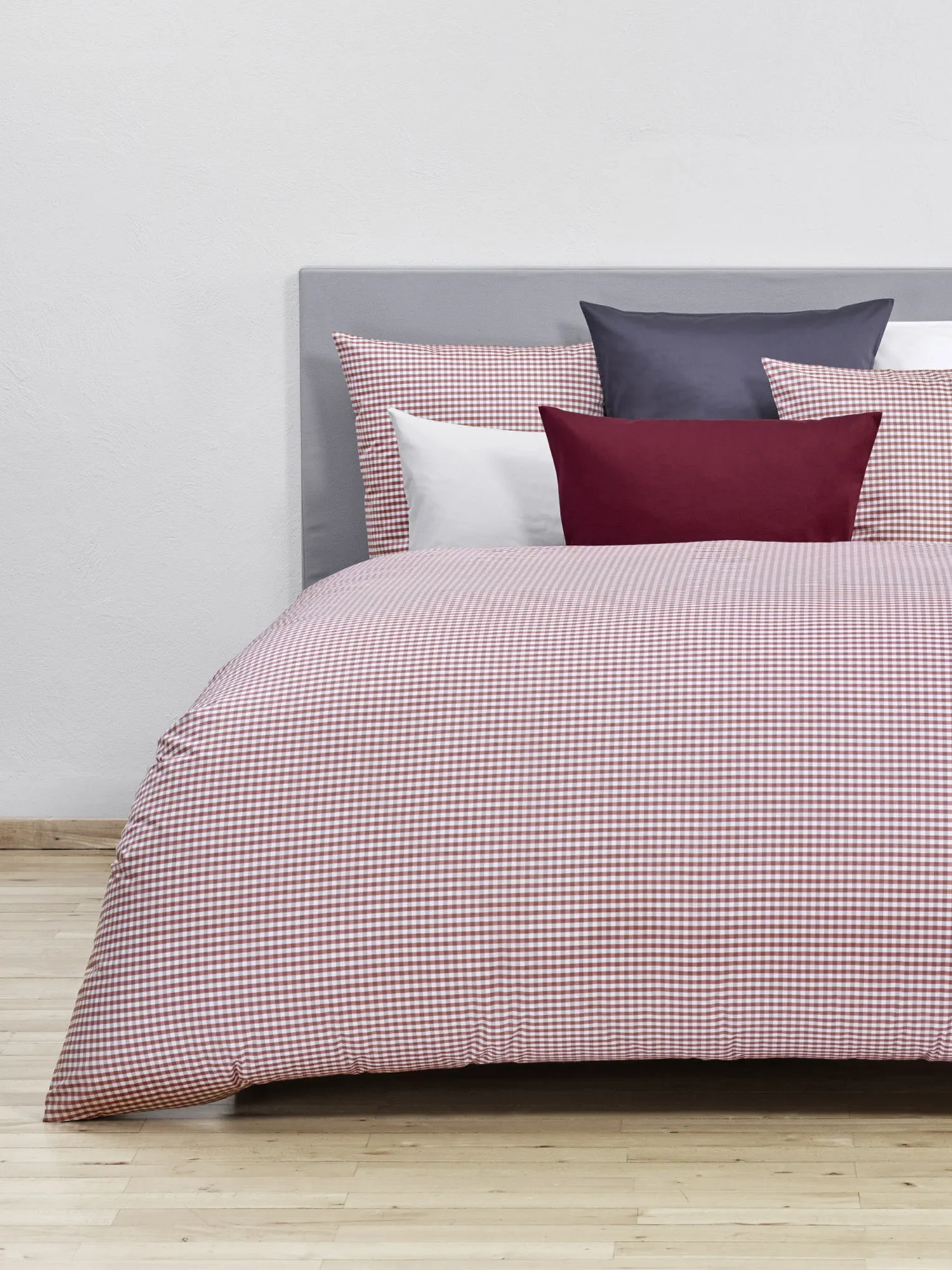 Red Check King Duvet Cover