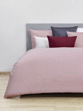 Red Check Queen Duvet Cover