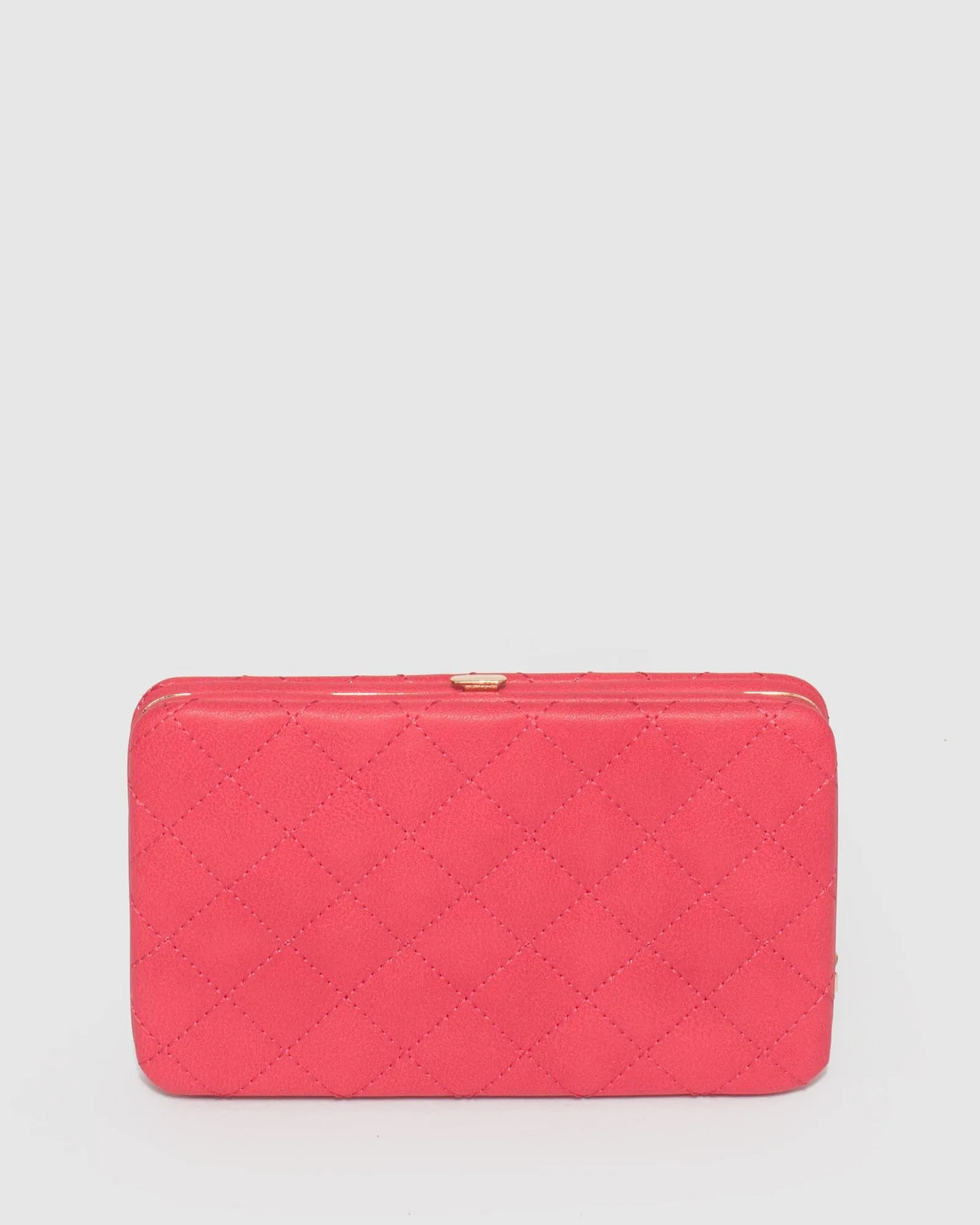 Red Eve Square Quilt Hardcase Wallet