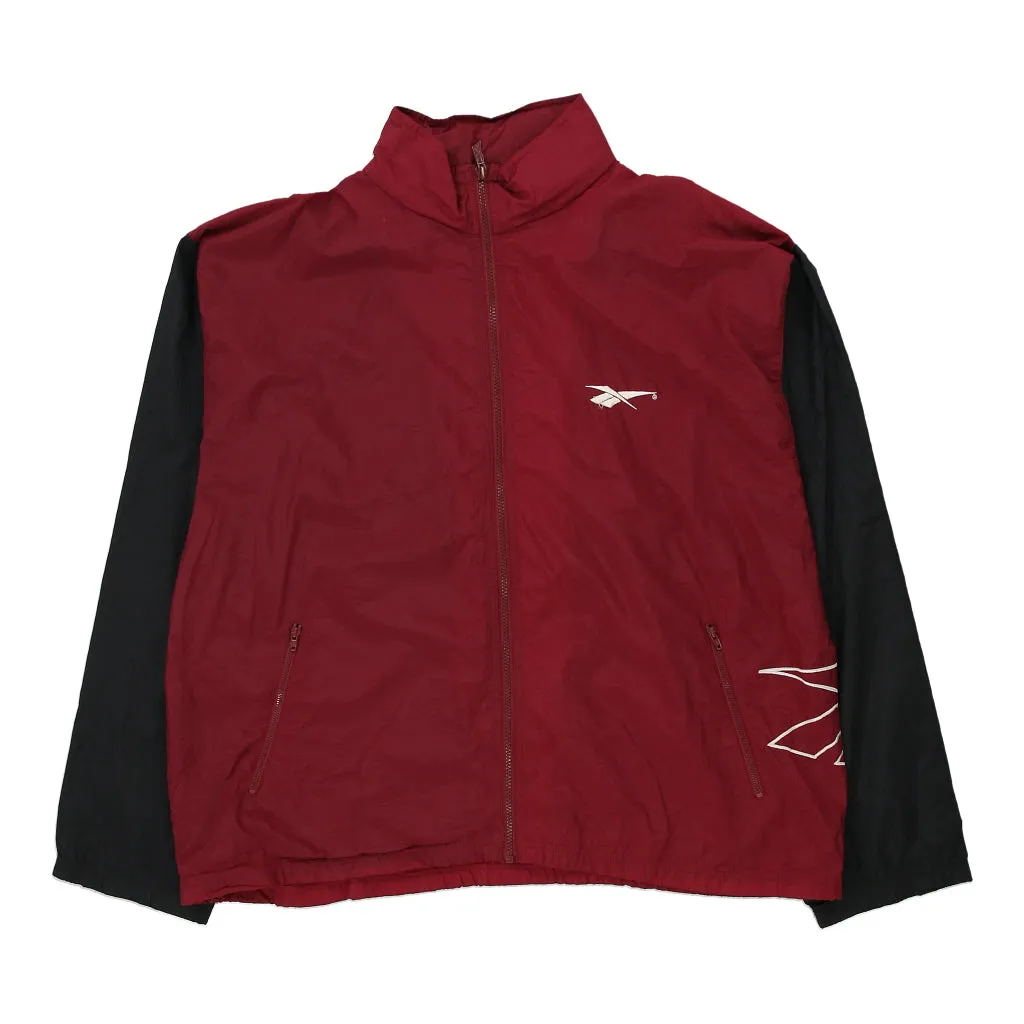 Reebok Jacket - Large Red Polyester