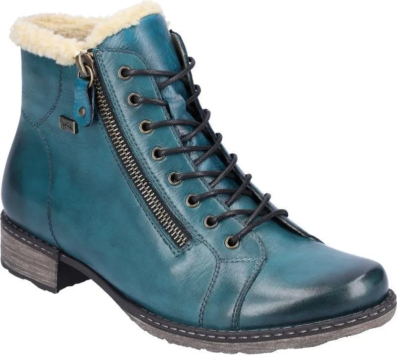 Remonte Blue Lace Up Boot