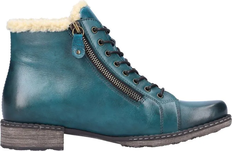 Remonte Blue Lace Up Boot