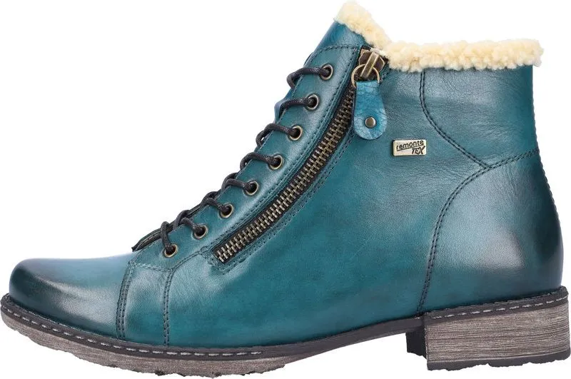 Remonte Blue Lace Up Boot