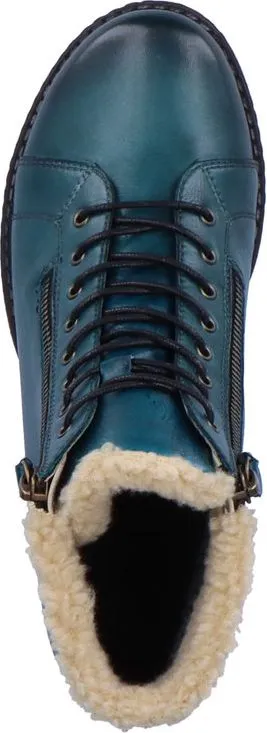 Remonte Blue Lace Up Boot