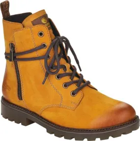 Remonte Yellow Lace Up Boot