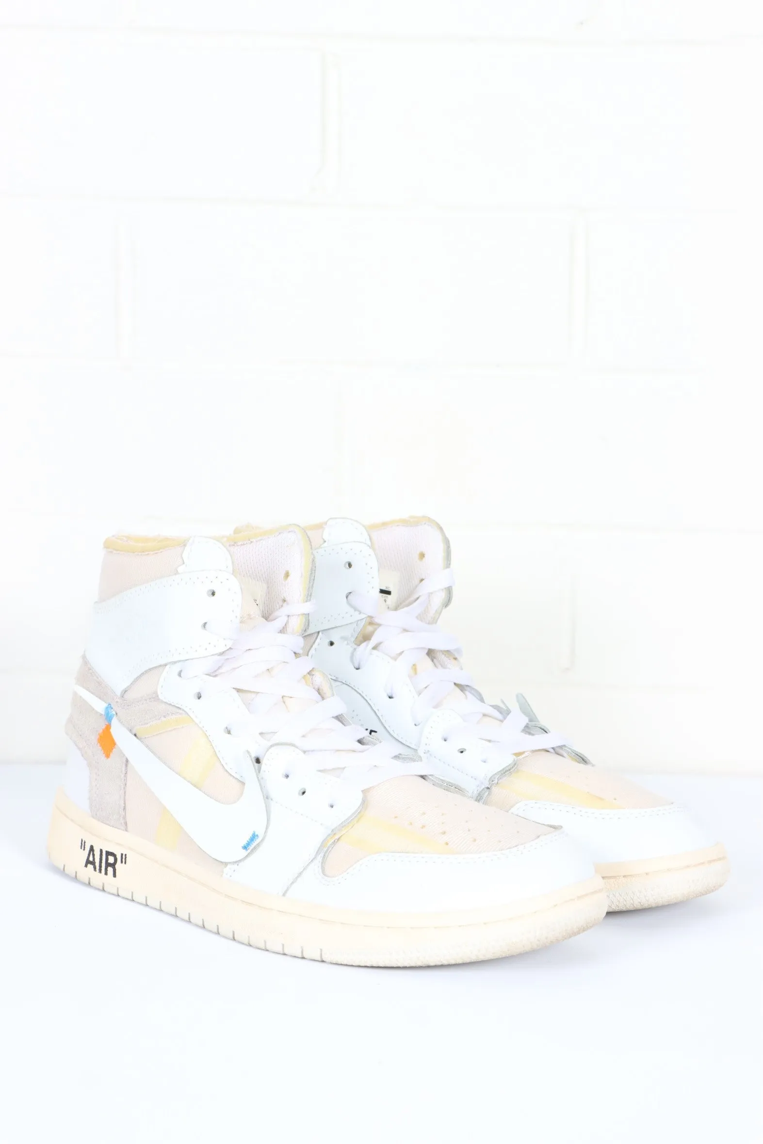 REPLICA Nike Air Jordan 1 Off White Retro High Sneakers (10)