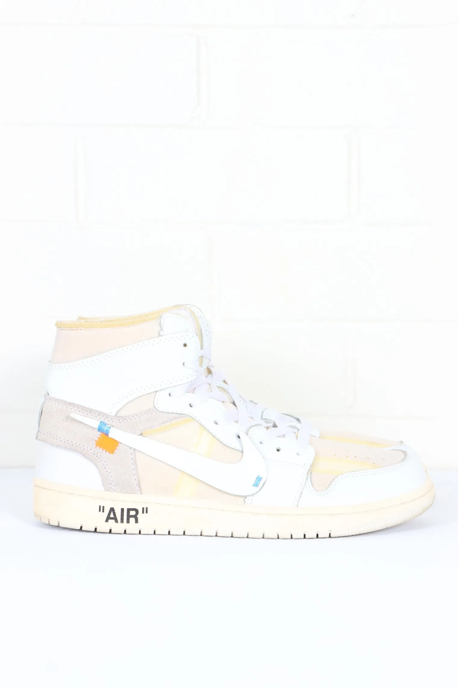 REPLICA Nike Air Jordan 1 Off White Retro High Sneakers (10)