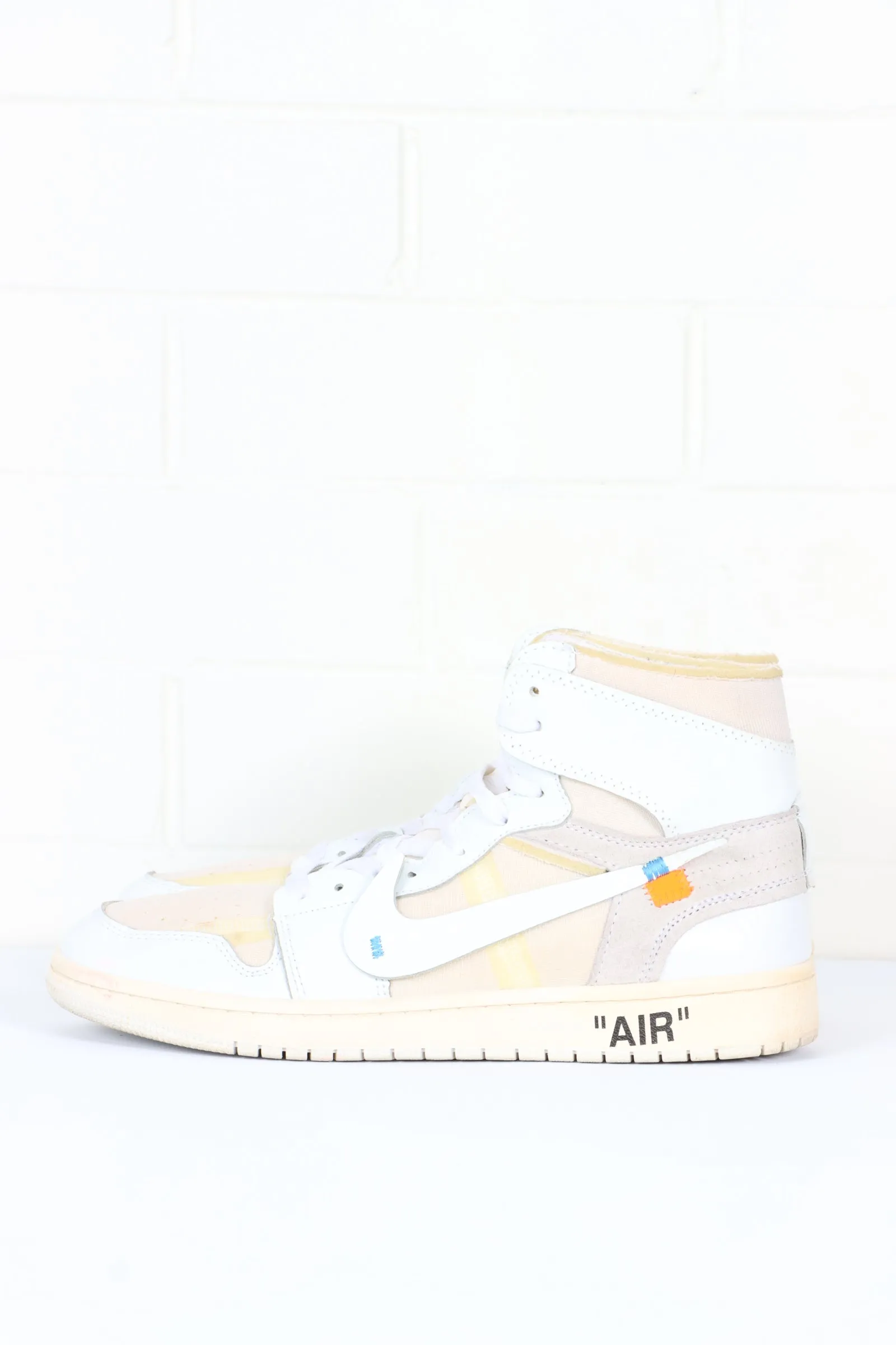 REPLICA Nike Air Jordan 1 Off White Retro High Sneakers (10)