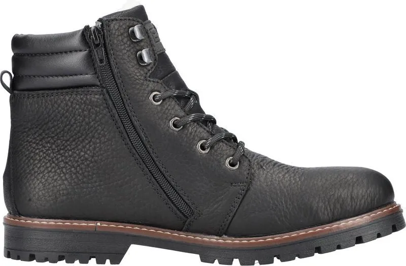 Rieker Black Lace Up Boot