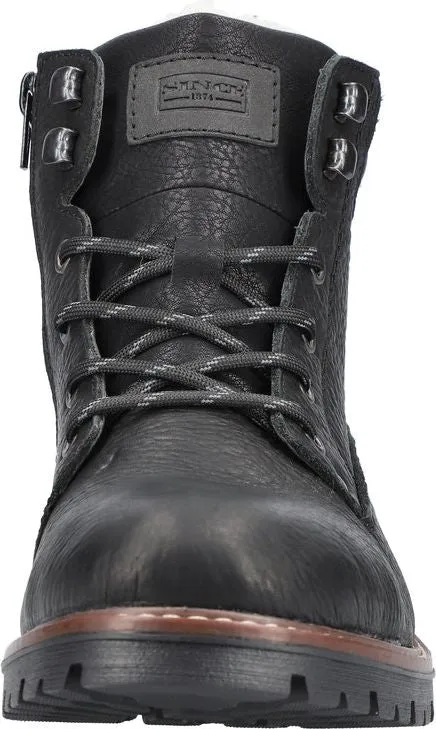 Rieker Black Lace Up Boot