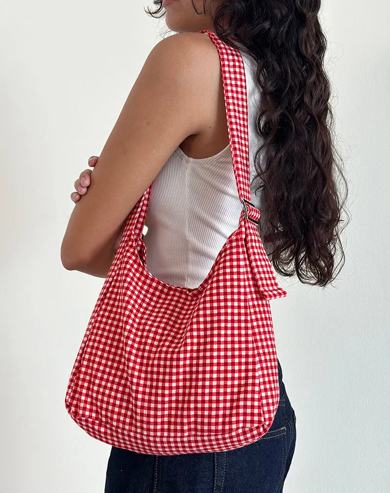 Roscoe Bag in Red Gingham