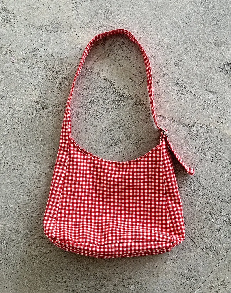 Roscoe Bag in Red Gingham