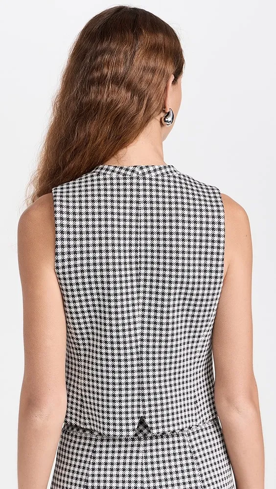 Rosetta Getty   Tailored Gingham Vest 