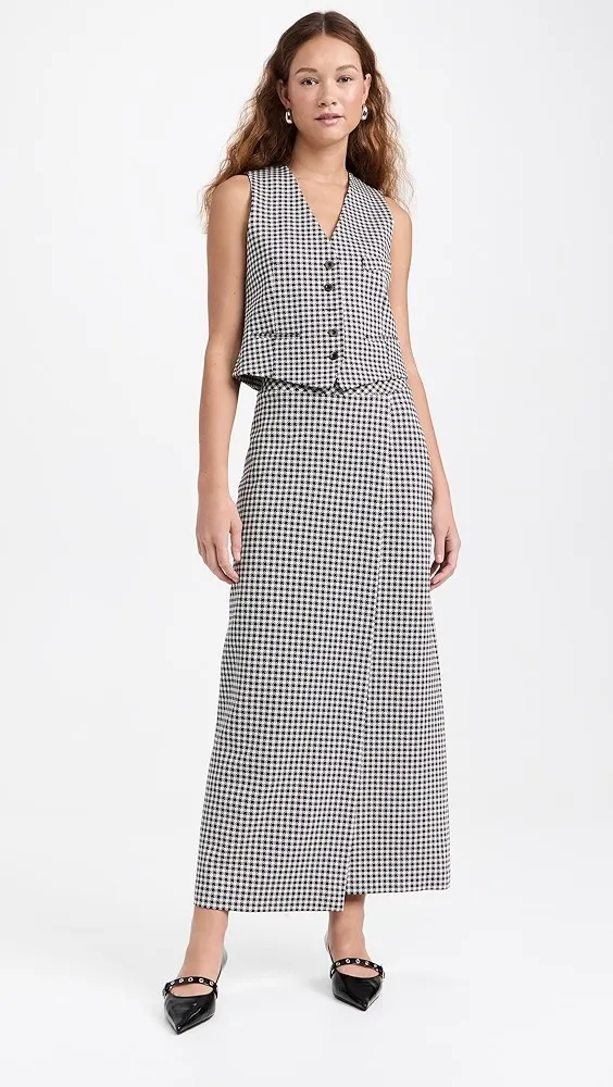 Rosetta Getty   Tailored Gingham Vest 