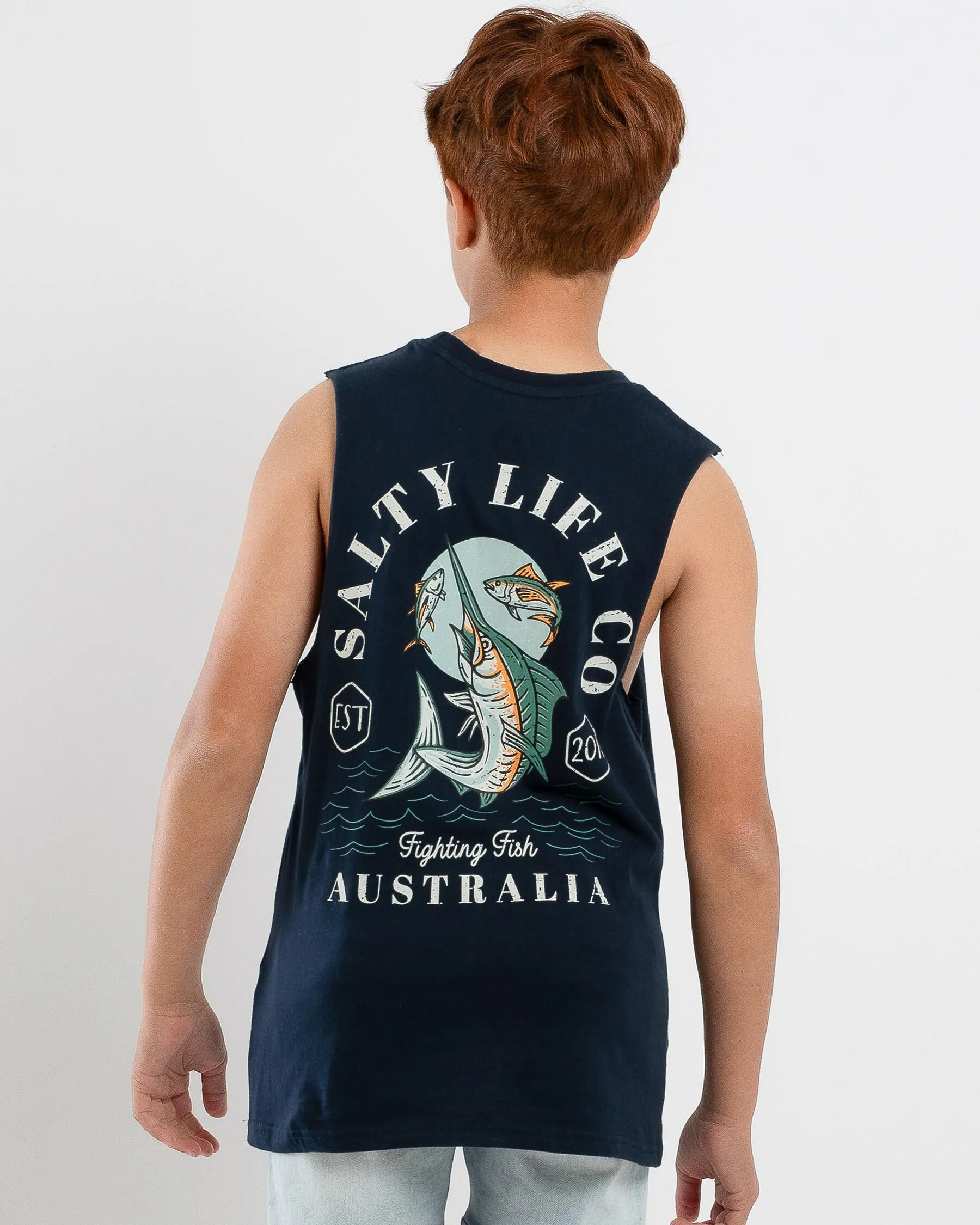 Salty Life Boys' Marlin Muscle Tank