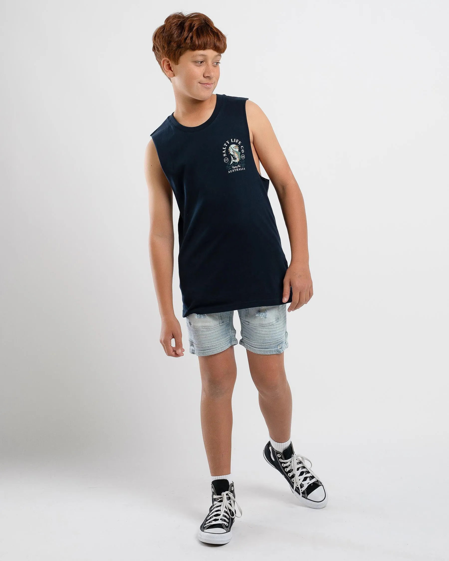 Salty Life Boys' Marlin Muscle Tank