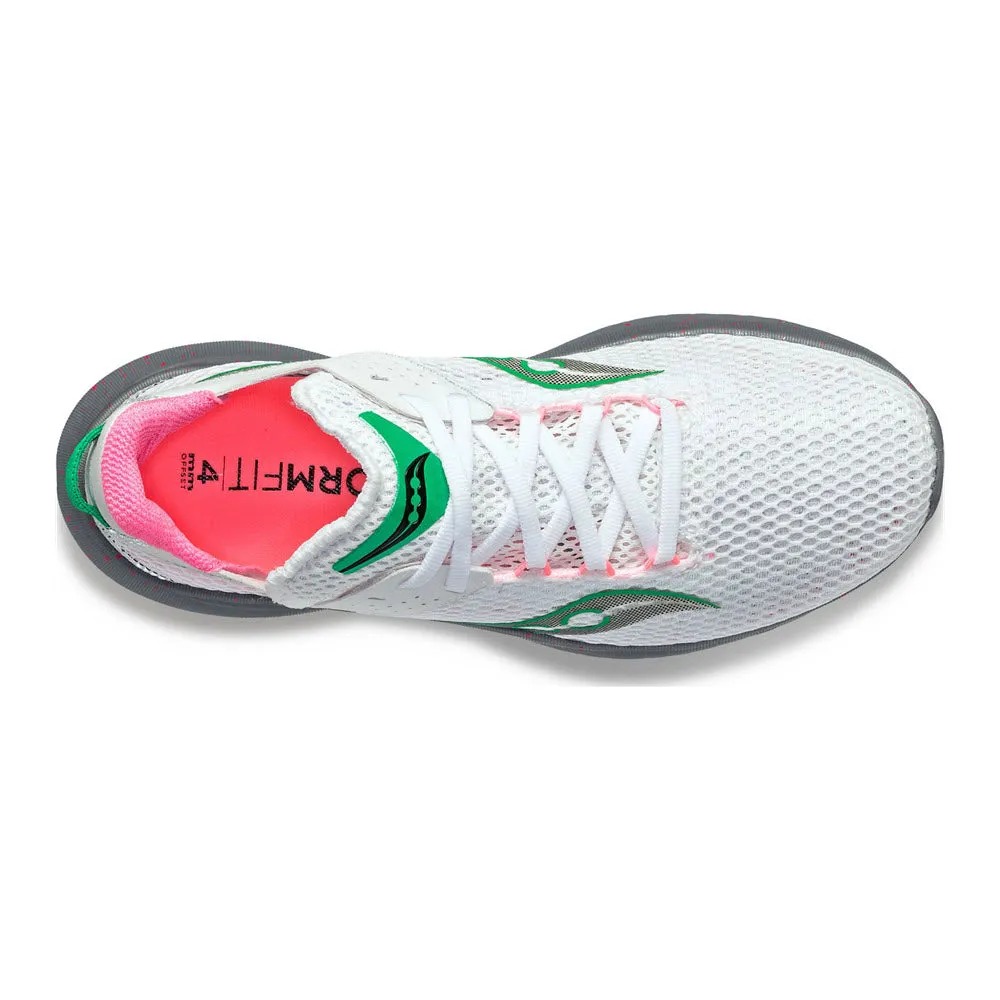 SAUCONY KINVARA 14 WHITE/GRAVEL - WOMENS