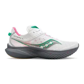 SAUCONY KINVARA 14 WHITE/GRAVEL - WOMENS