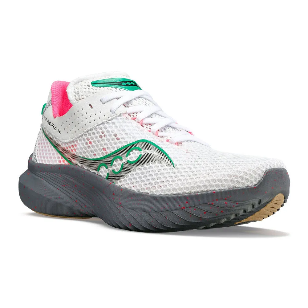 SAUCONY KINVARA 14 WHITE/GRAVEL - WOMENS