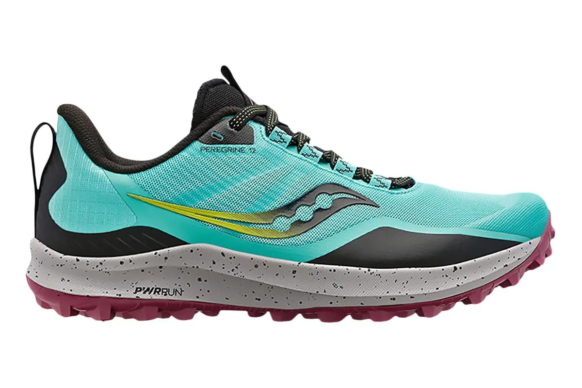 Saucony Peregrine 12 B Mint/Black Womens