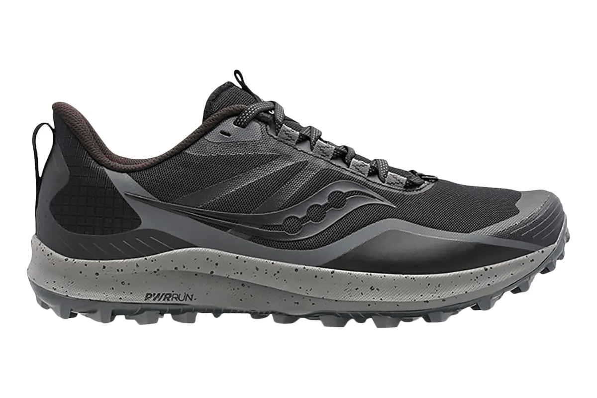 Saucony Peregrine 12 D Black/Grey Womens