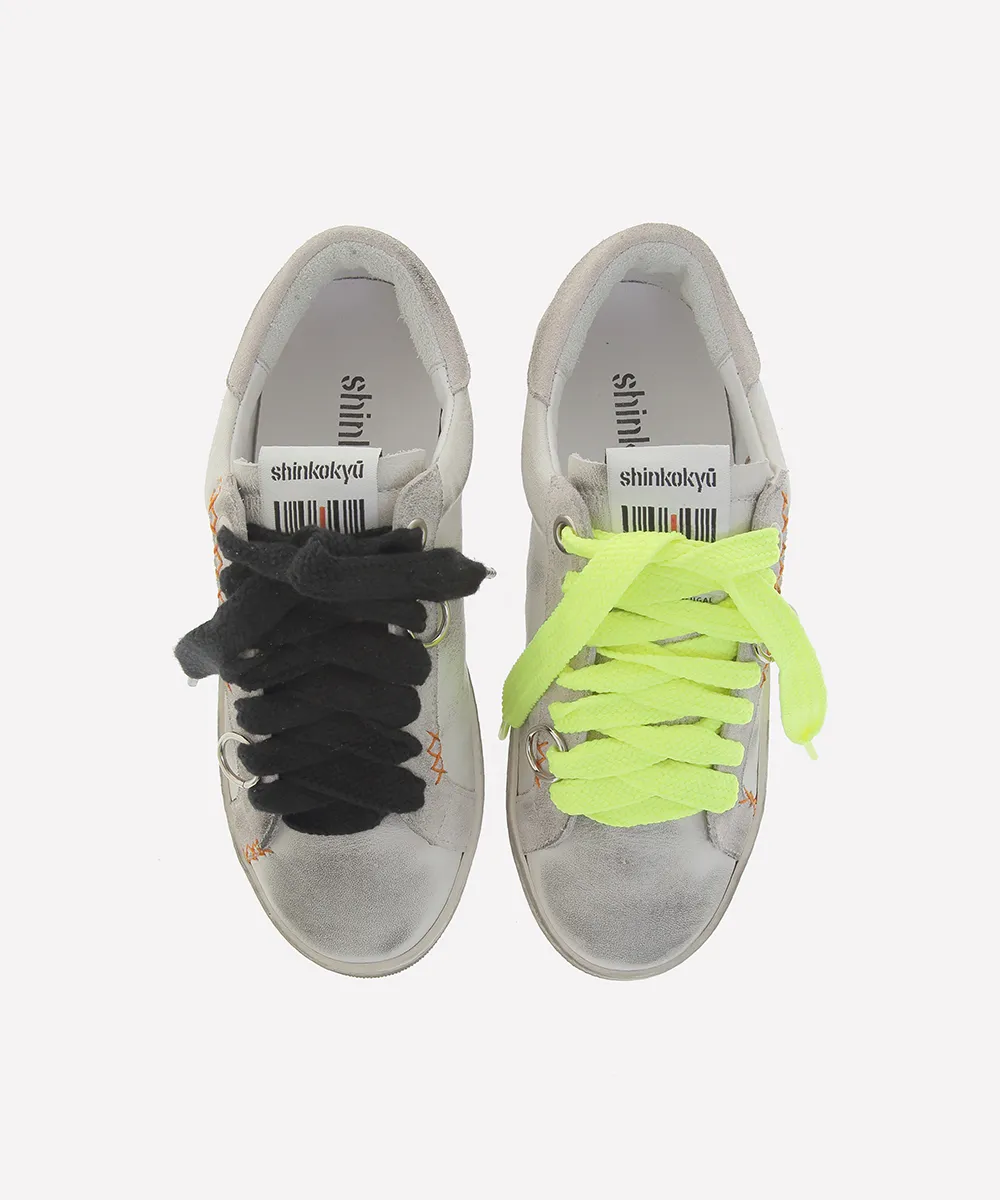 SHINKOKYUlight essential neon lace sneakers 