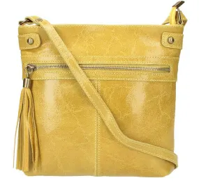 Shoulder bag giallo leather evan