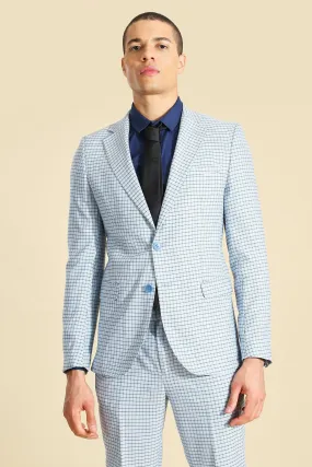 Single Breasted Skinny Suit Jacket