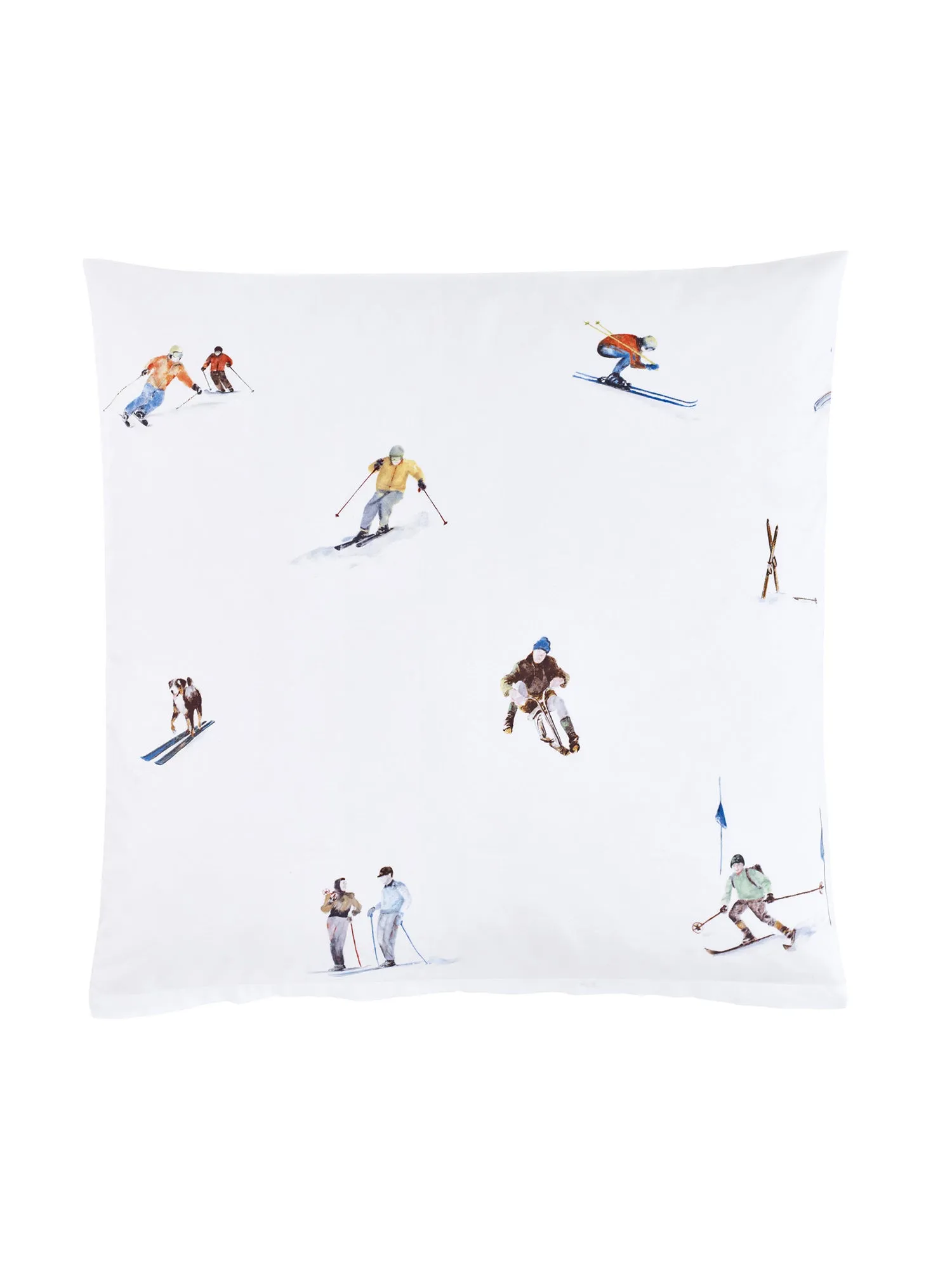 Skiers Euro Pillowcase