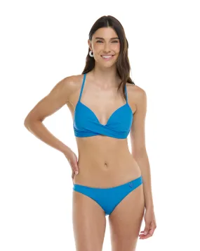 Smoothies Kerry Fixed Triangle Bikini Top - Wave