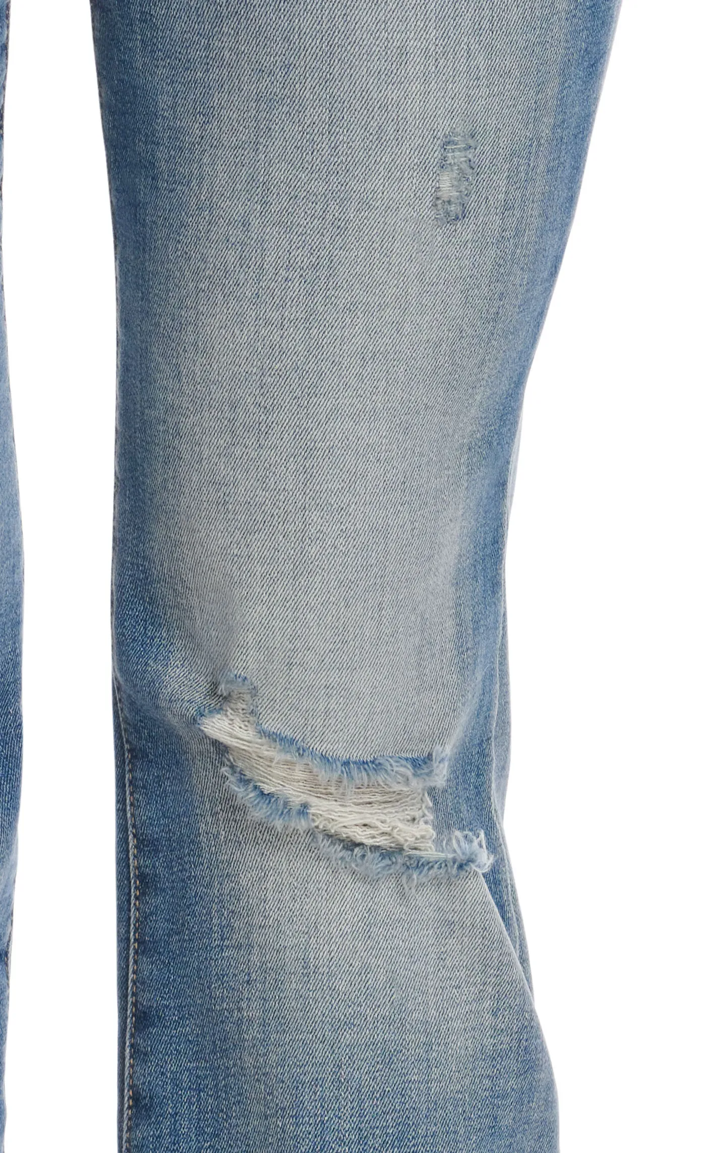 Sneak Peek Women's Light Wash Distressed Mid Rise Slim Boot Cut Jeans