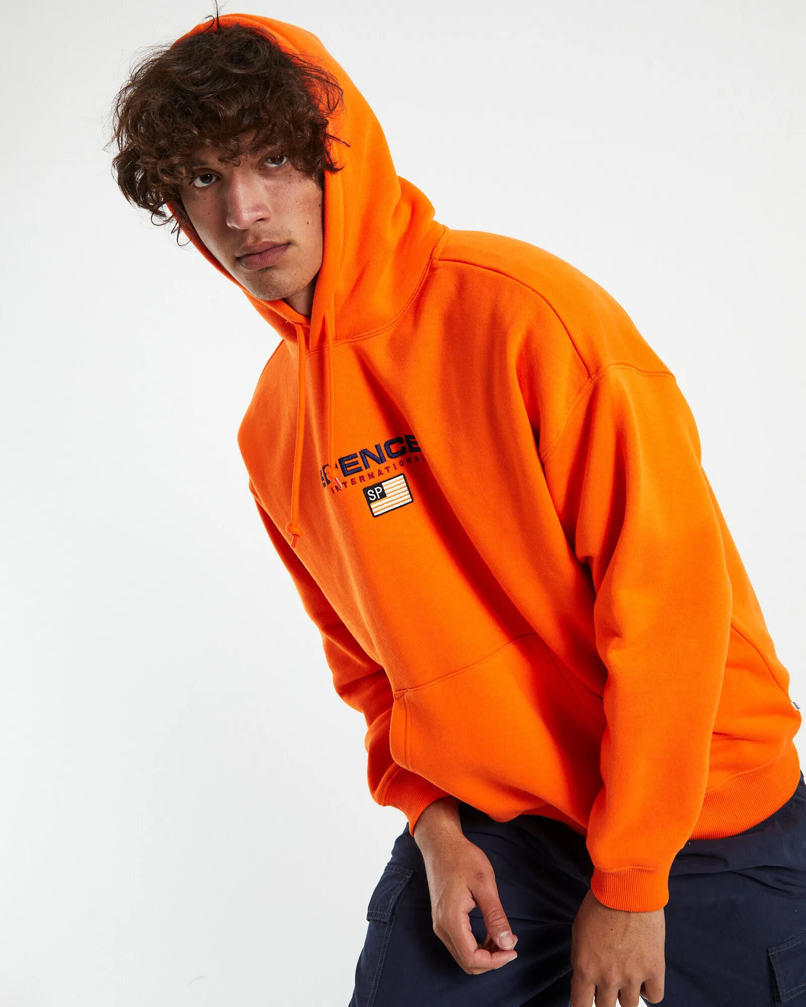 Spencer Project International Hoodie Neon Orange