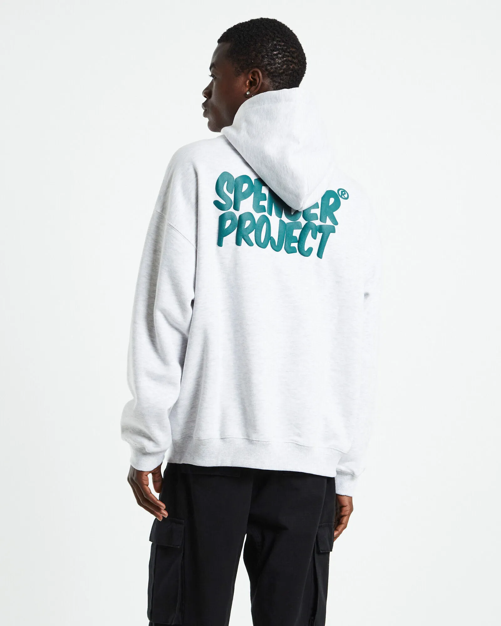 Spencer Project Puffy Hoodie Frost Marle