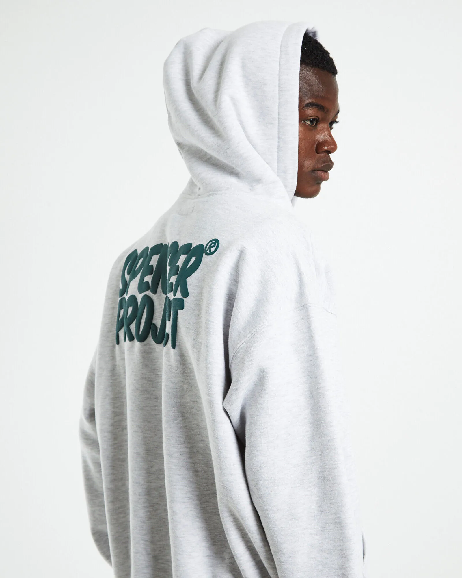 Spencer Project Puffy Hoodie Frost Marle