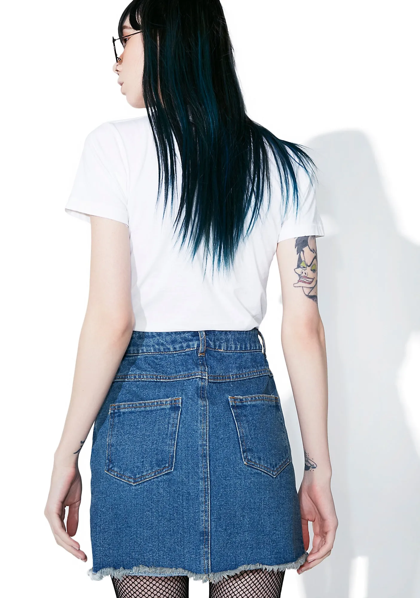 Spittin’ Fire Denim Skirt-