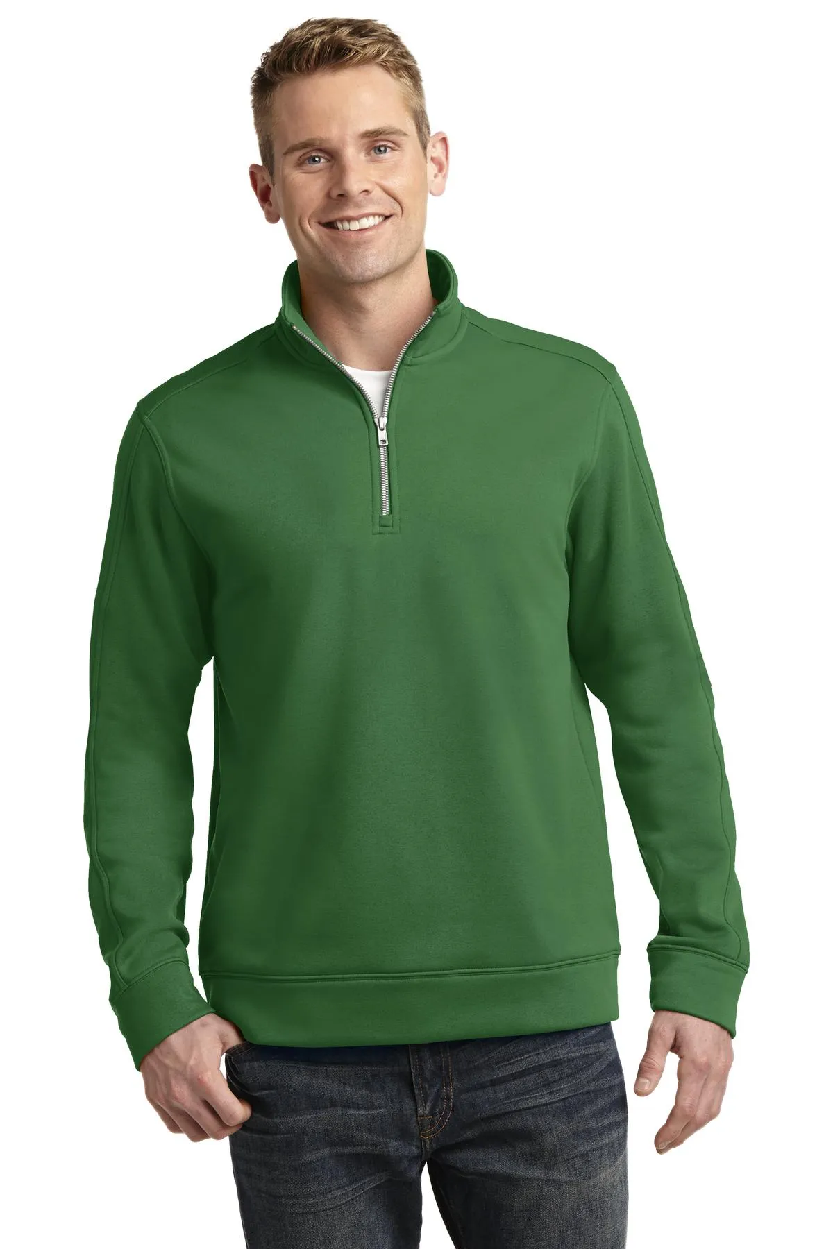 Sport-Tek Repel Fleece 1/4-Zip Pullover ST291 Stadium Green